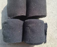 4 x black  bandages