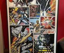 Large Solid Frame Star Wars Wall Picture