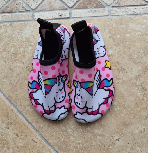Girls unicorn swim/pool shoes (Size 26-27)