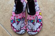 Girls unicorn swim/pool shoes (Size 26-27)
