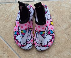 Girls unicorn swim/pool shoes (Size 26-27)