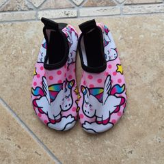Girls unicorn swim/pool shoes (Size 26-27)