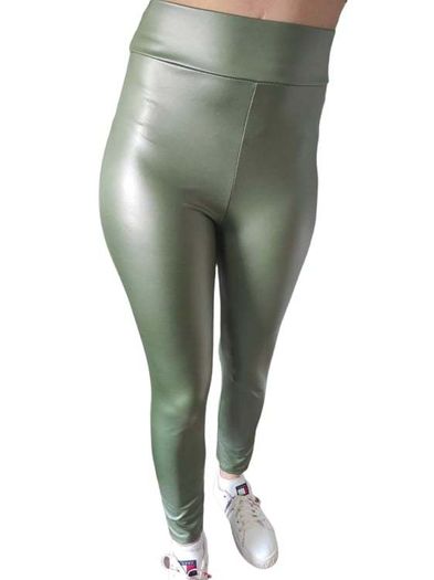 High Waist PU Leggings