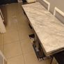 Console table pure marble and chrome stand Image 3