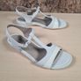 womens ECCO Touch 25 T strap sandals open toe ankle strap grey leather  Size UK 6.5 - 7 EU 40 Image 6