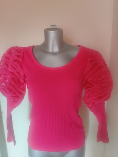 BNWT River Island Bright Pink Berlin Doll blouse size UK14 EU40/42 Postage included