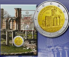 Greece 2 Euro Commemorative Coin 2017 - Archaeological Site of Philippi. Coincard