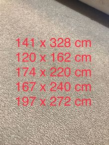 carpet, 5 pieces