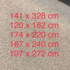 carpet, 5 pieces