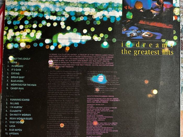 Roy Orbison Rare original release red marbled Zimbabwe release of in dreams the greatest hits in vg+ condition