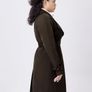 Orolay Women's Casual Notched Lapel Trench Coat Mid-Length Slim Fit Overcoat with Belt Image 3