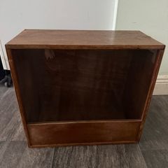Vintage Wooden Shop Countertop Display Case (Rear Sliding Door) - 40cm x 44cm
