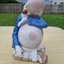 Porcelain sleeping clown with ball Image 2