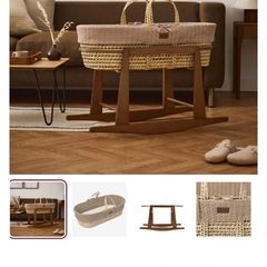 Moses Basket/Crib - Rocker (The Green Sheep)