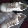 Dune Eliss white leather mix side stripe sport, size 37 Image 3