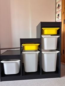 IKEA TROFAST storage unit with boxes
