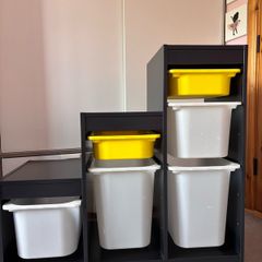 IKEA TROFAST storage unit with boxes