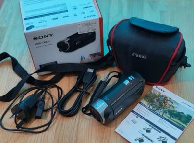 Sony HDR-CX405 Handycam, Boxed, with 2 Spare Batteries, 16GB SD Card and Case