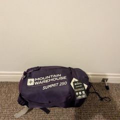 used to sleeping bag summit 250