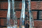 Vintage Pair of Silver City Glass Bud Vases