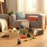 Foldable Clothing Storage Basket case with Handle for Closet, Bedroom, Home, 33.5L x 31.75W x 17.5H cm 4 mixed colors Image 3