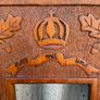 Antique hand carved frame with (Gott mit uns) (God we trust). c1915 Image 3
