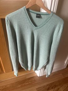 50/ Wool & 50/ Cotton Gents Mint Green LVNect Jumper