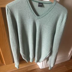 50/ Wool & 50/ Cotton Gents Mint Green LVNect Jumper