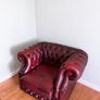 Genuine leather Chesterfield Oxblood Armchair Image 2