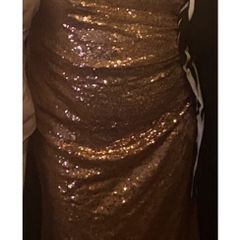 Stunning Rose Gold long sequin dress