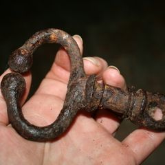 Vintage A bull leader or bull tongs hook
