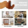 Gun Rack, Wood Gun Rack Wall Mount, Gun Display Rack holds 4 Rifles, Shotguns, 60 kg Heavy Duty Wall Storage Display Rifle Rack with Soft Padding Image 5
