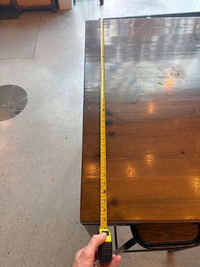 2.3m Commercial High Table with Built-In Stone Planter