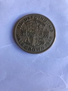 English Half Crown coin