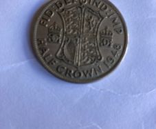 English Half Crown coin