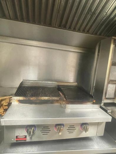 Restaurant and Grocery equipment, Pizza oven, Iranian Grill, Chargrill, Doner/Shawrma Grill, Shelves