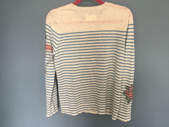 Zadig and Voltaire striped jumper with embellished detail