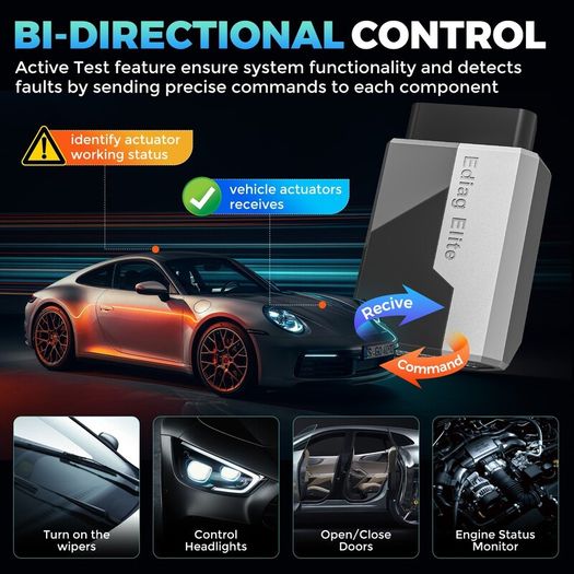 2026 Kingbolen Ediag Elite Car OBD2 Diagnostic Scanner Tool All Lifetime Free