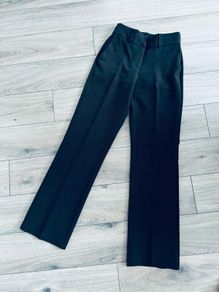 Straight leg black trousers XS