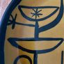 Signed MCM John Ffrench Arklow Pottery abstract plate 1962 Image 5