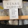 Kenar Blue Floral 100% Merino Wool Knit Jumper Sweater 3/4 Sleeve Size M UK 10 Image 3