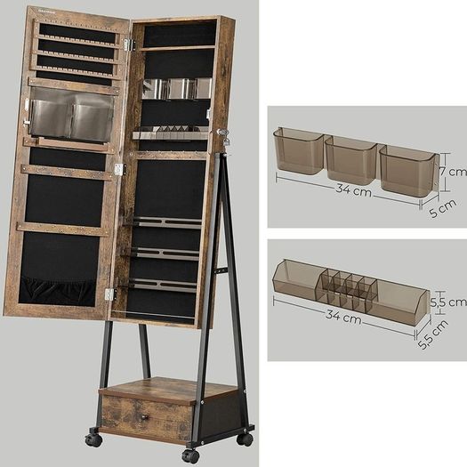 Jewellery Cabinet Full Body Mirror Cabinet - Free Delivery Nationwide