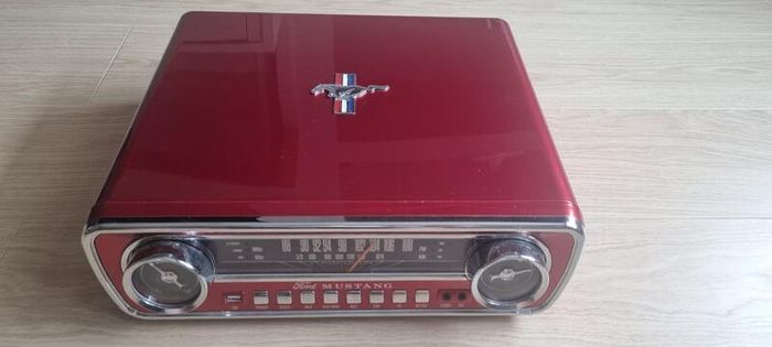 ION Mustang 4-in-1 Turntable Entertainment System - Red