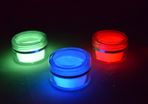 3 x Glow in the dark pigment powder - Red, Blue, Green
