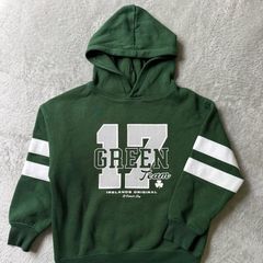 green hoodie