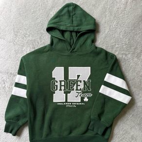 green hoodie