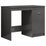 Desk High Gloss Grey 140x50x76 cm Chipboard Image 6