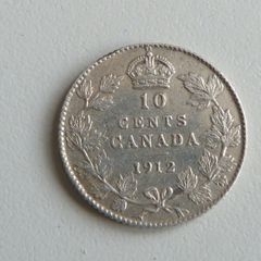 Canada silver 10 cents 1912