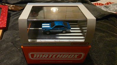 Matchbox 1975 mitsubishi lancer celeste
