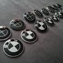 BMW Badges Front/Rear/Wheel Caps/Steering Wheel Badges Brand New Image 5